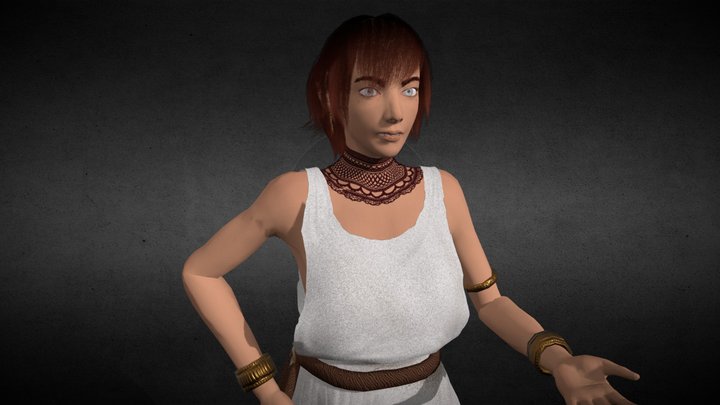 Greek Woman 3D Model