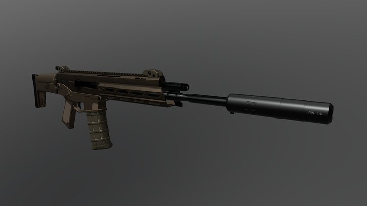 Bushmaster Scar 3D Model