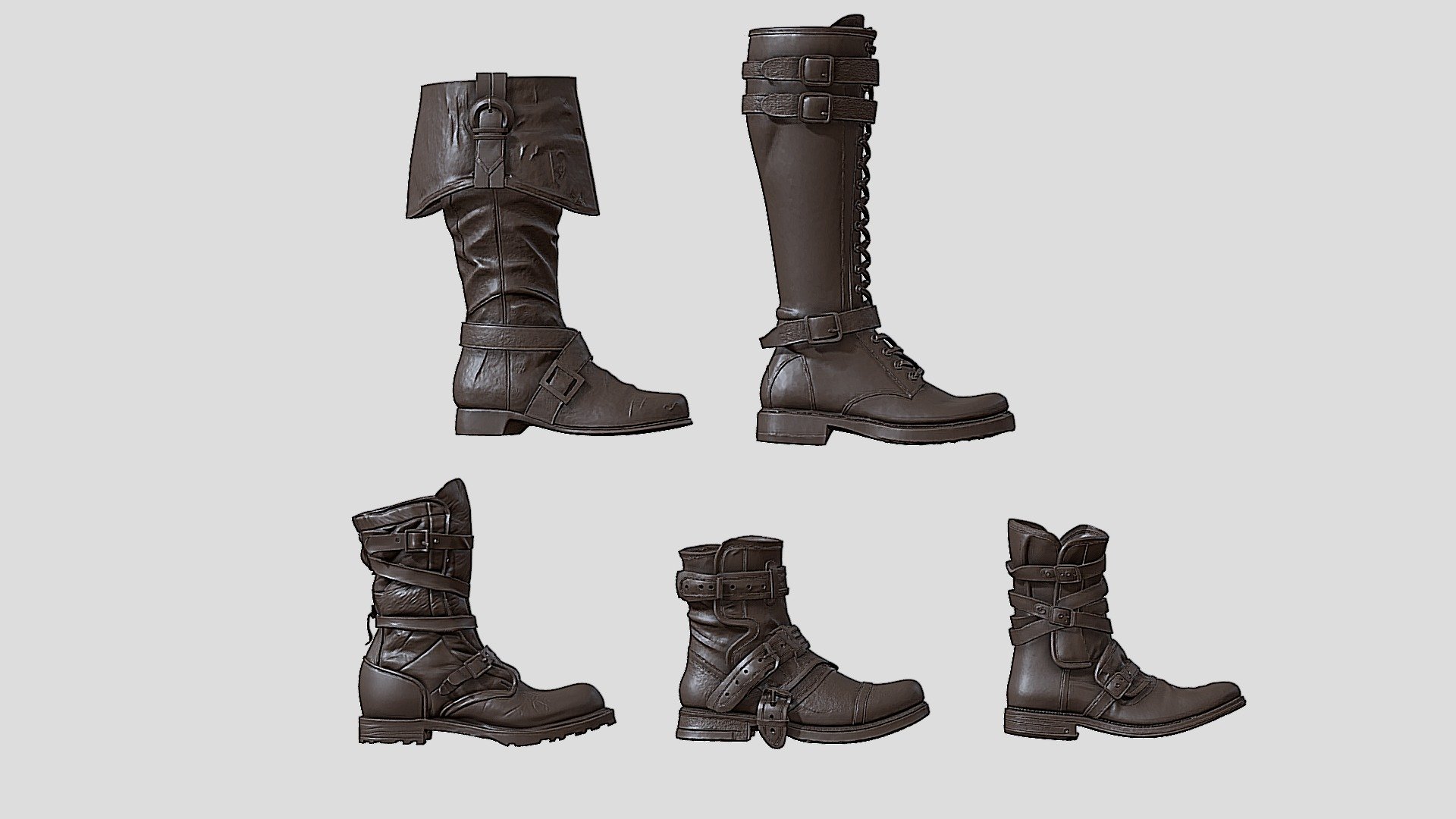 Boots - Download Free 3D model by leofinearts [d2b3511] - Sketchfab