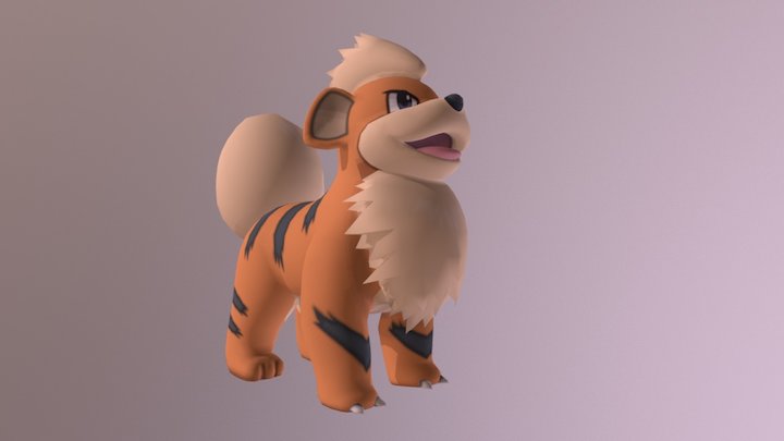 GROWLITHE 3D Model