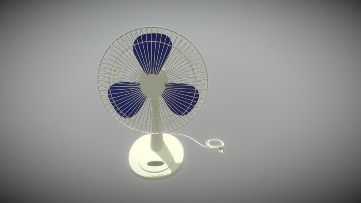 Table Fan 3D Model