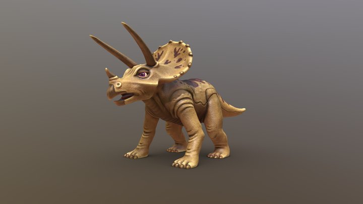 Triceratops (Dinosaur) 3D Model