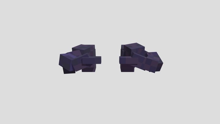 Ender horns curved 3D Model