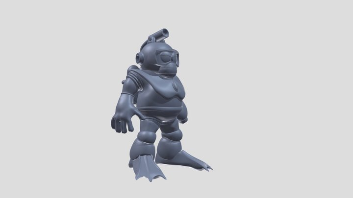 Bubble Man 3D Model