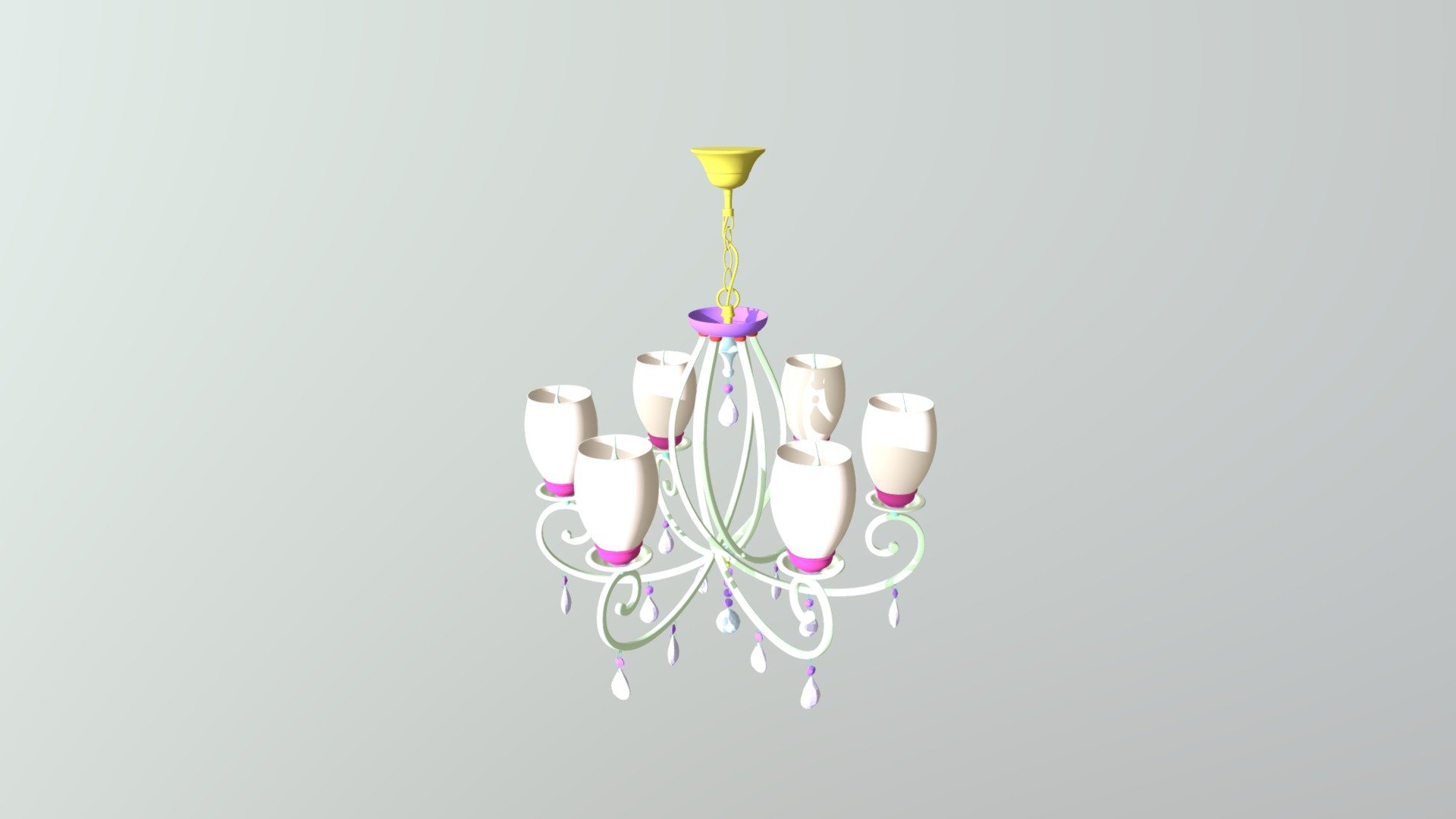 Подвесная люстра Odeon Light гирлянда шаров - 3D model by Lu.ru ...