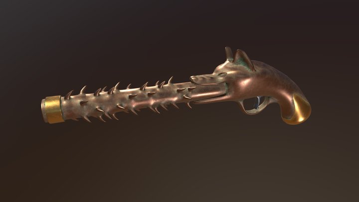 Wolf Gun 3D Model