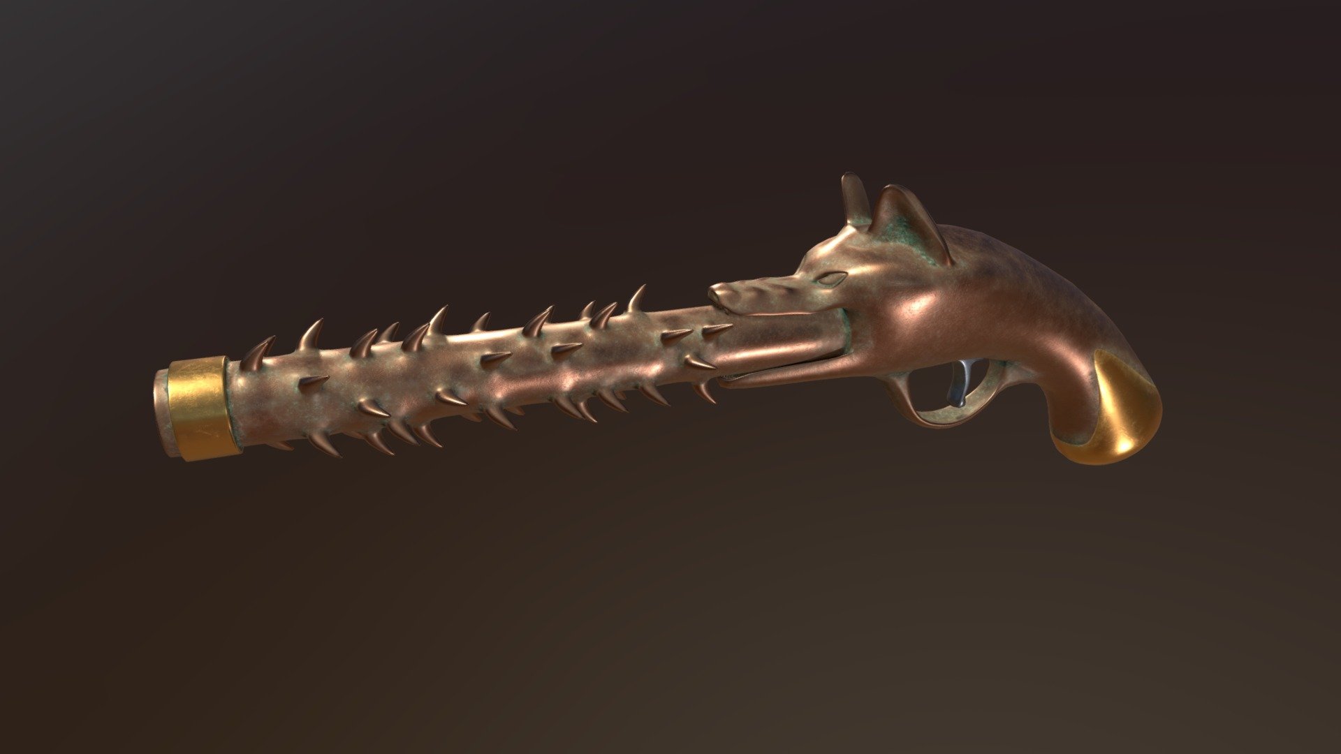 Wolf Gun 3D model by 3DimOn [d2b6d70] Sketchfab