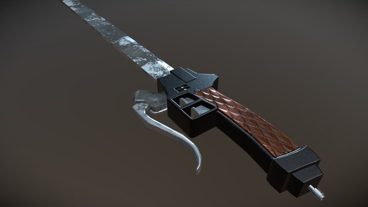 Attack On Titan: Gear Sword - Low Poly 3D Model
