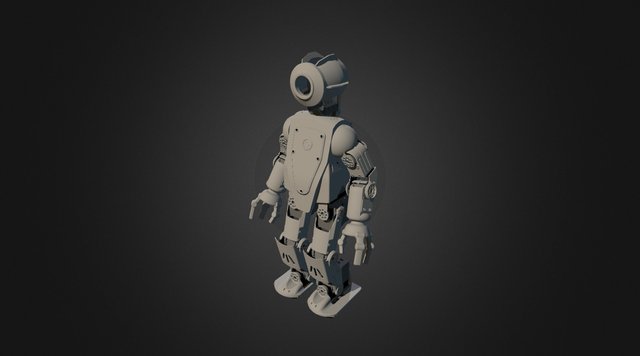 HR-OS5 Humanoid Research Robot - Orion v2 3D Model