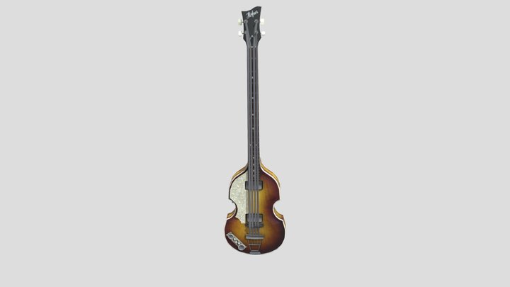 Hofner Sunburst Bass – Free 3D Model STL