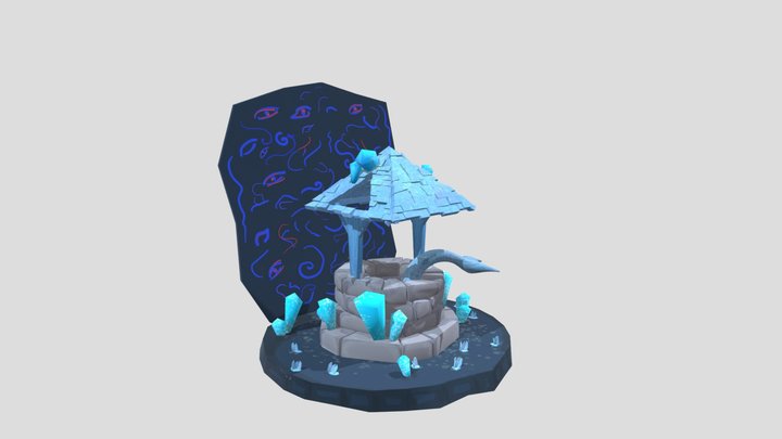 mermaid wishing well 3D Model