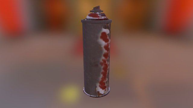 D Selvia Spray Paint Can 3D Model