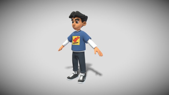 Kid Cartoon 3.0 3D Model
