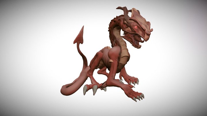 Red Carnicorn 3D Model