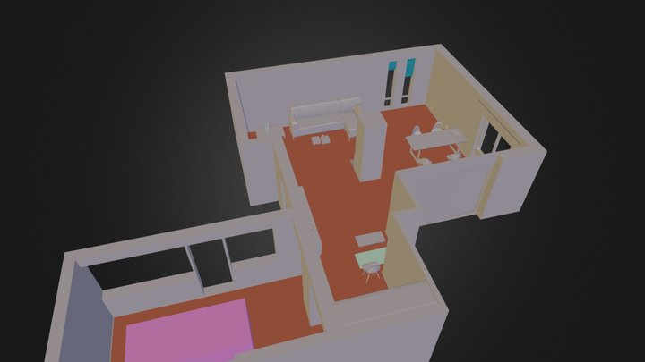 Huiskamer 3D Model