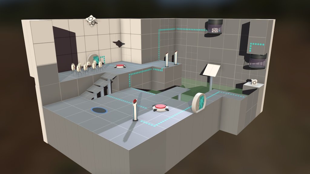 Portal 2 Test Room - Download Free 3D model by Far0s [d2bc3fd] - Sketchfab