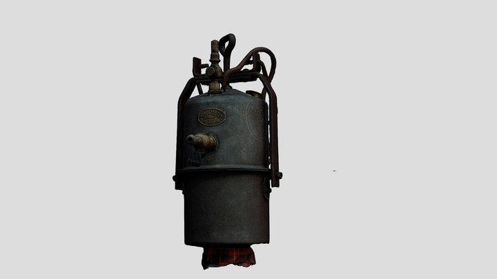 Lampe à carbure - Lampe Idéale - Made in france 3D Model