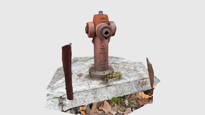 Old Fire hydrant, Delicias (Madrid, Spain) 3D Model