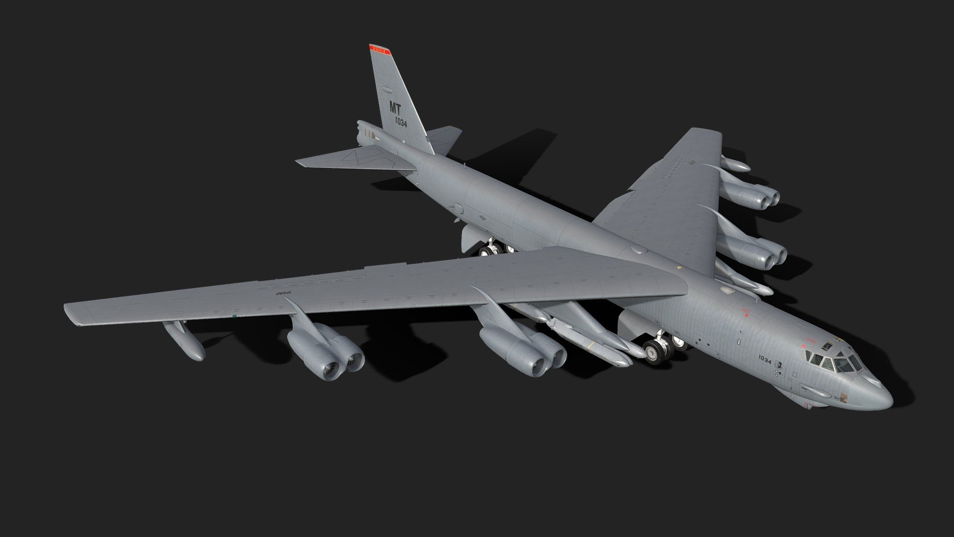 Boeing B-52 C Stratofortress V02 3D Model $109 - .unknown .dwg .dxf .lwo  .max .obj .stl .3ds - Free3D