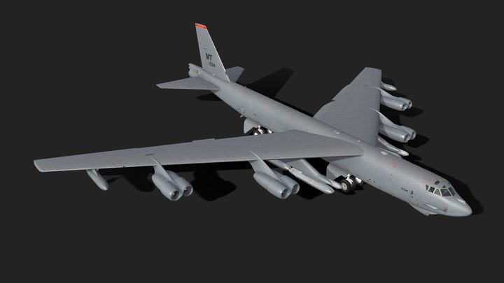 Boeing B-52H Stratofortress 3D Model