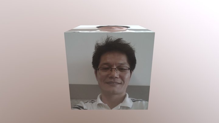 Cube with my photo 3D Model