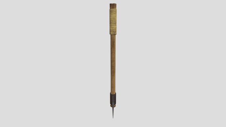 wooden Axe 3D Model