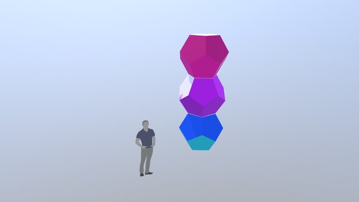 Stacked Dodeca 3D Model