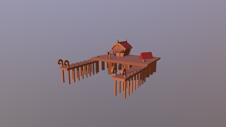 Viking dock 3D Model