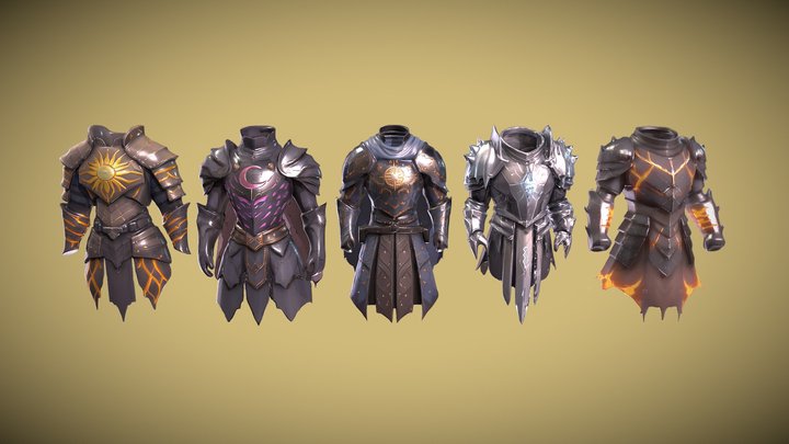 Armor Collection 3D Model