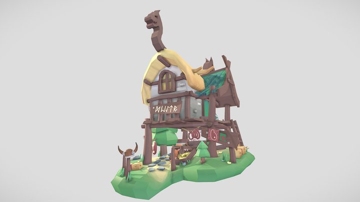 Viking market - DAEVillages 3D Model