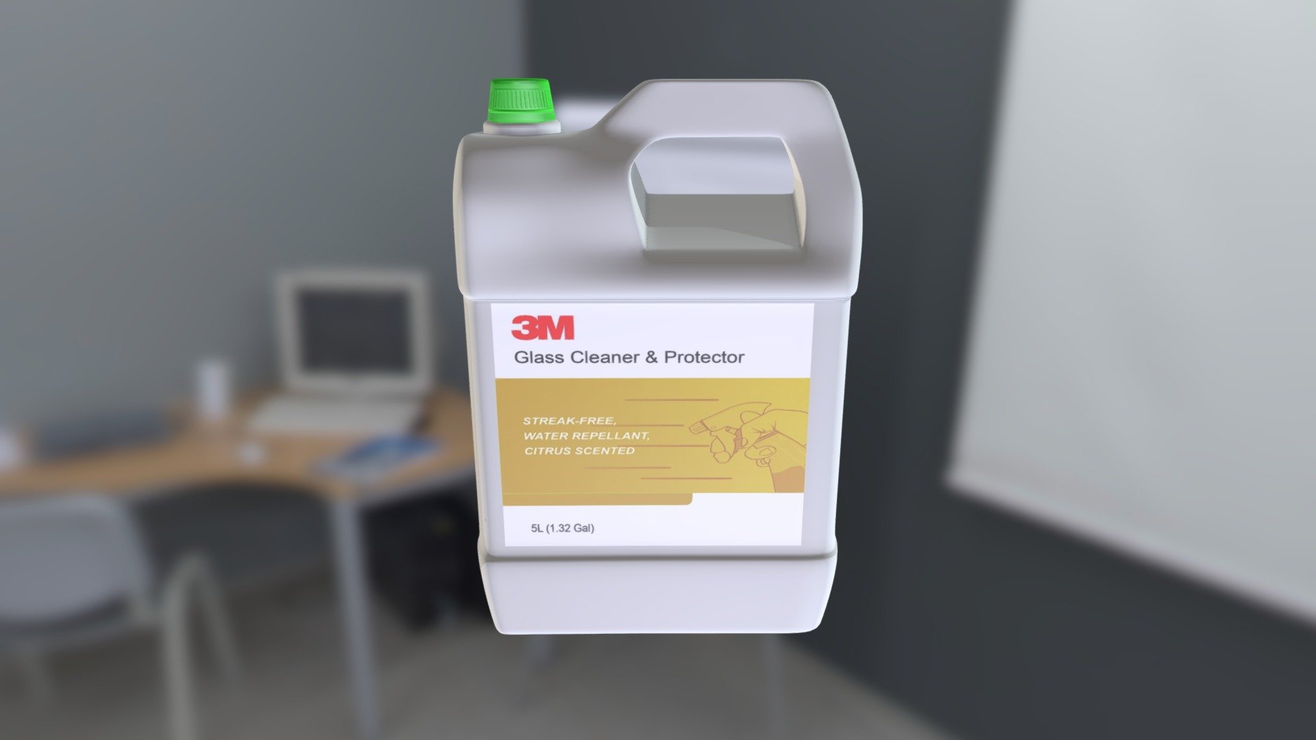 3M Glass Cleaner & Protector Download Free 3D model by Jhimwell