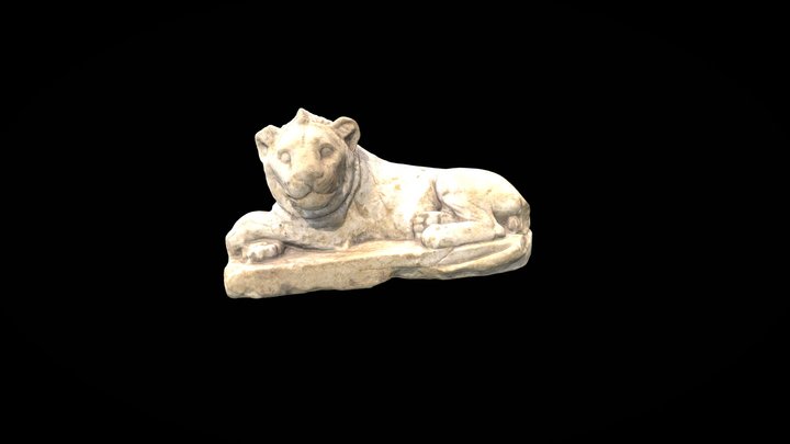 Lion in repose 3D Model