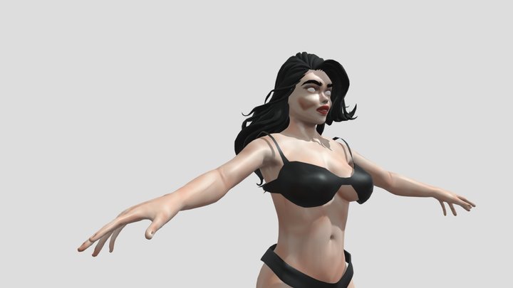 A beautiful female 3D Model