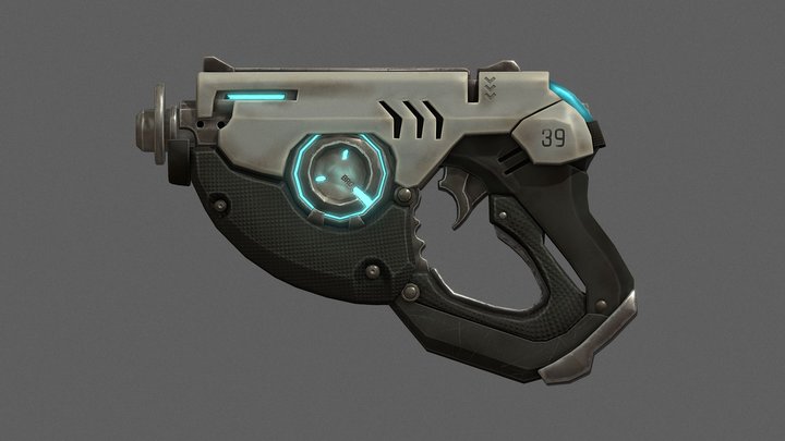 OverWatch Tracer's Gun 3D Model
