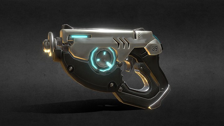 OverWatch Tracer's Gun 3D Model