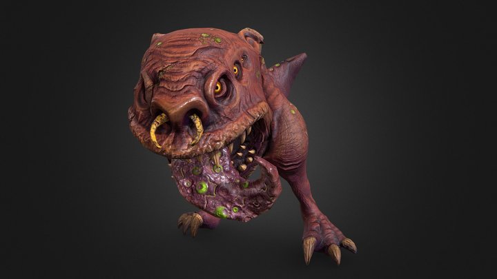 Toxic Squig 3D Model