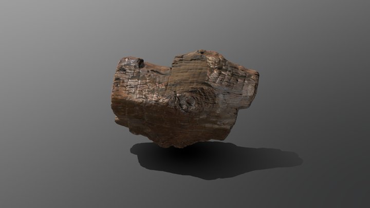 06 Floating Stone 3D Model