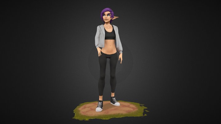 Elf girl 3D Model
