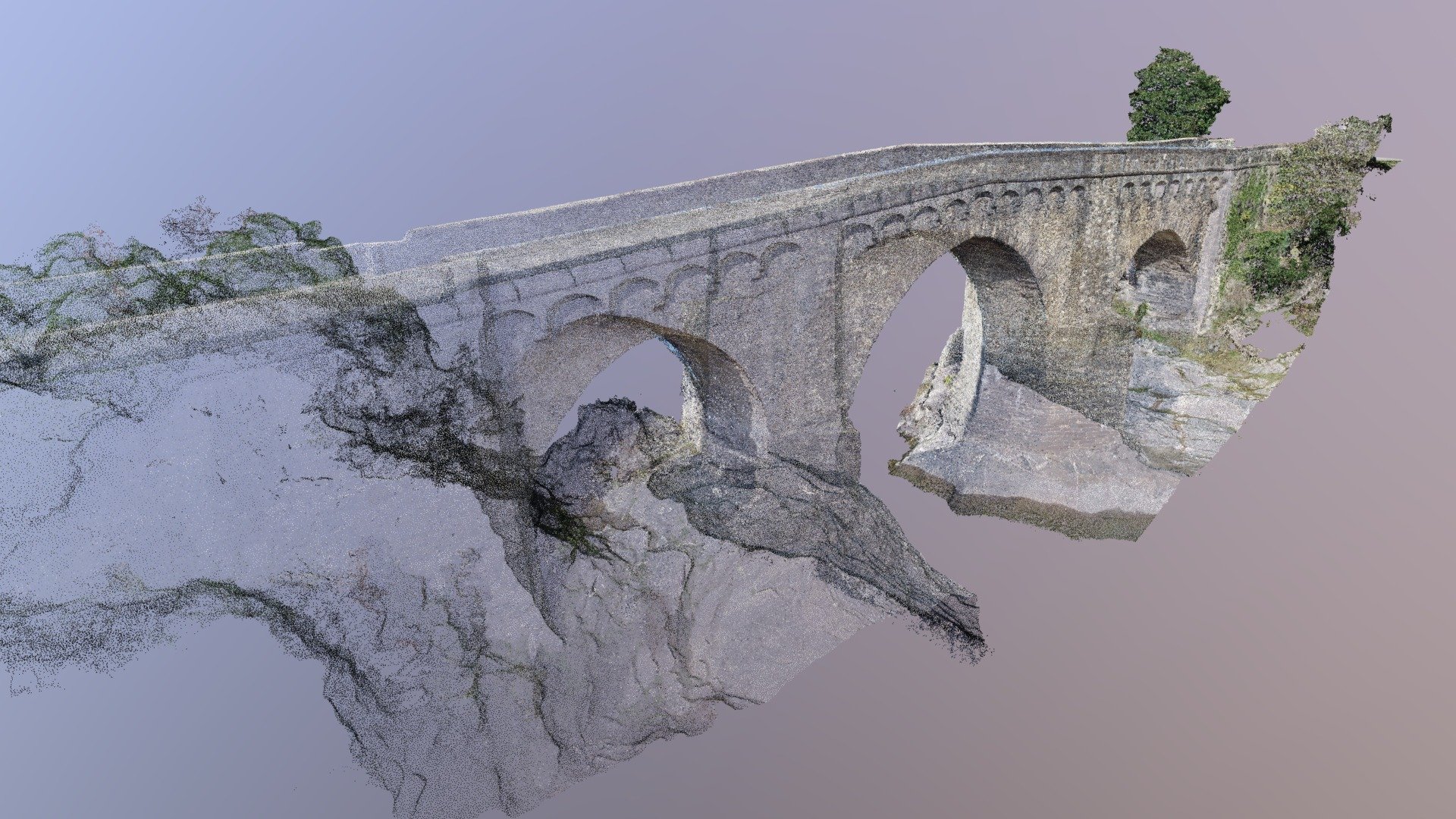 Ponte d'Altiani - Relevé par photogrammétrie