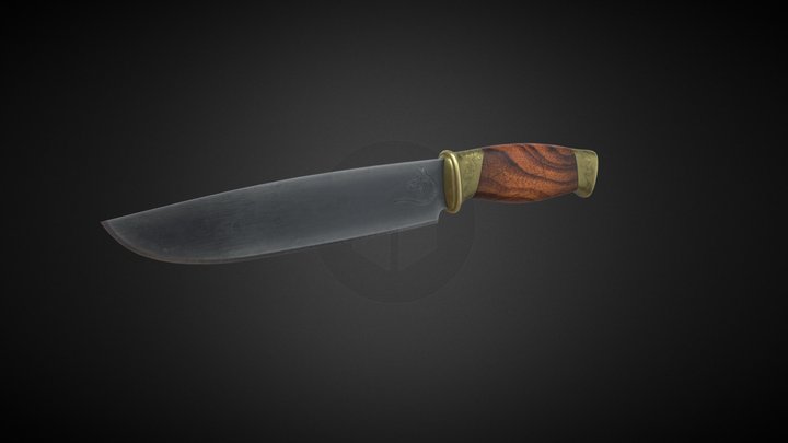 Hunting knife 3D Model