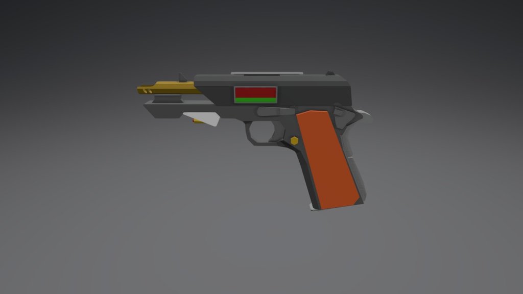 Low poly Sci-Fi 1911