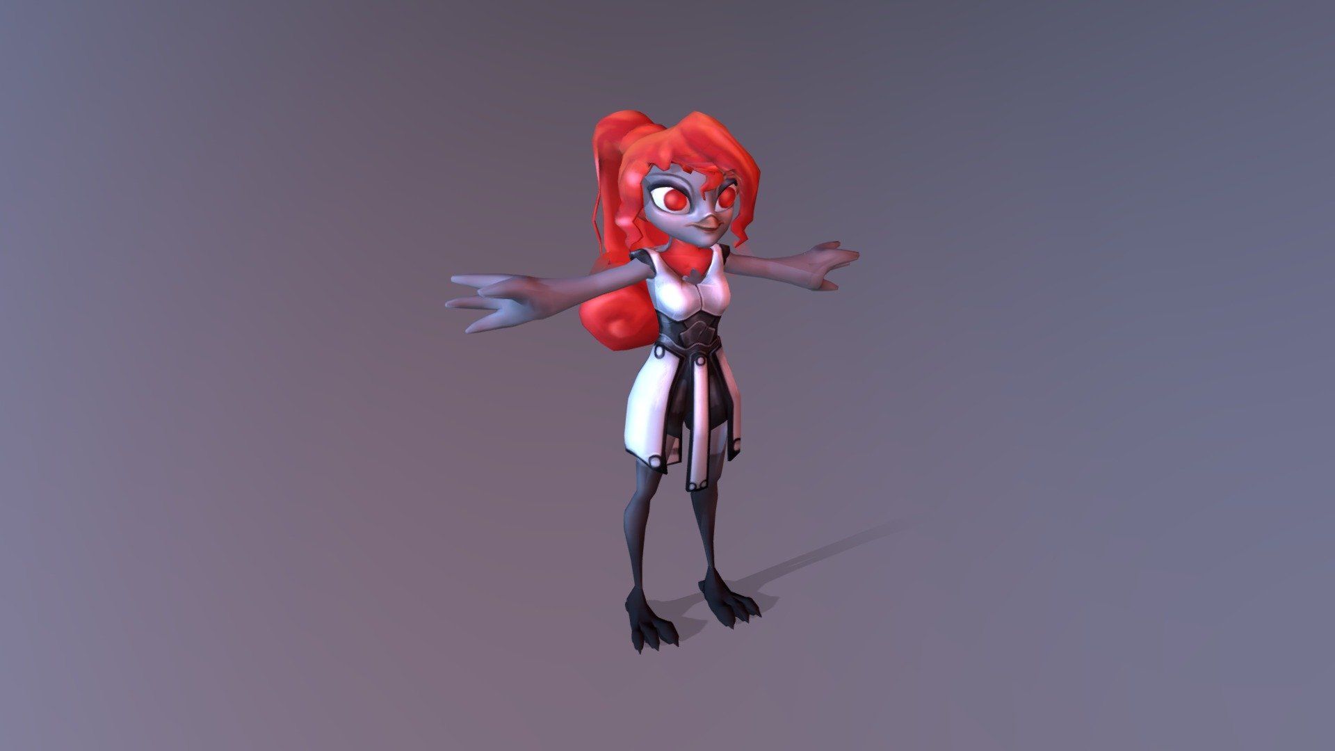 Bird Girl In Armour - 3d Model By Natashamart [d2c70be] - Sketchfab