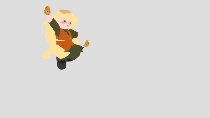 Happy birthday to Duojin Yao! 3D Model