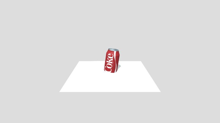 Coke_Can_ground 3D Model