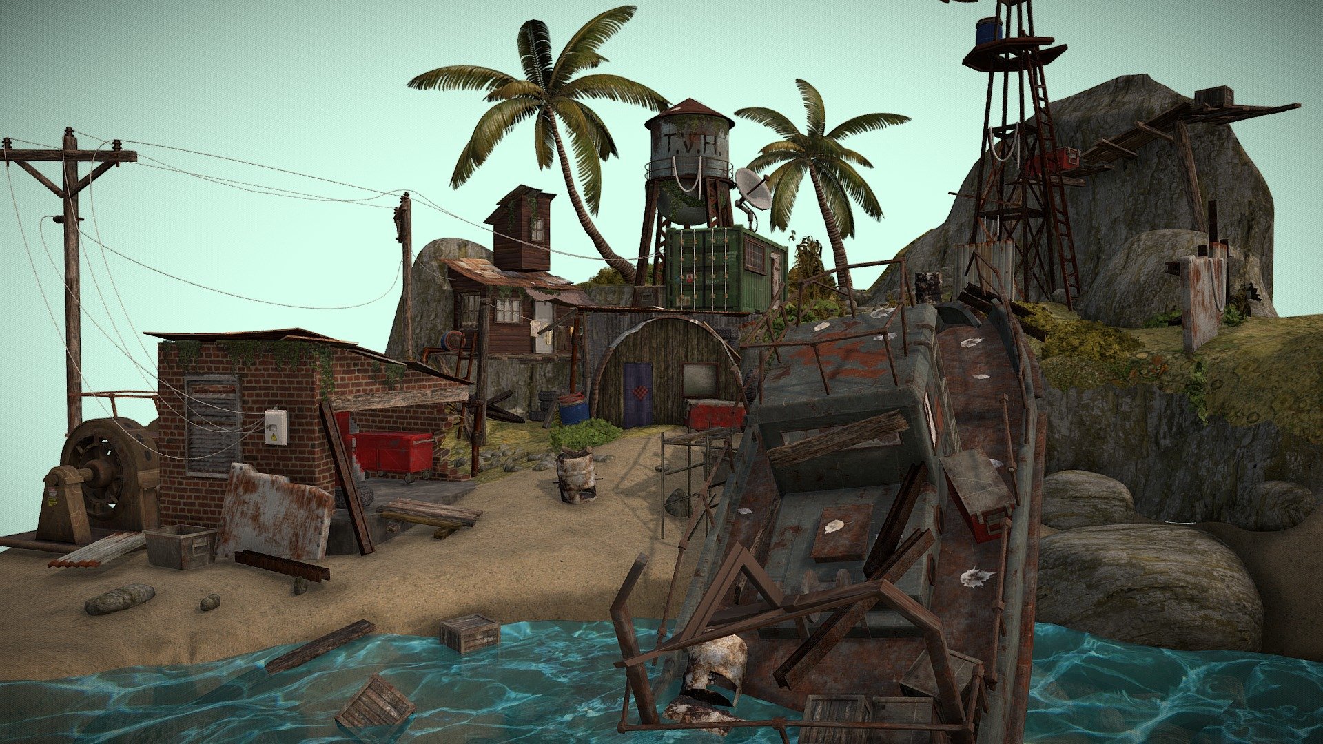 DAE Diorama - RUSTBORN - 3D model by Toon_Van_Huynegem [d2c7da3 ...