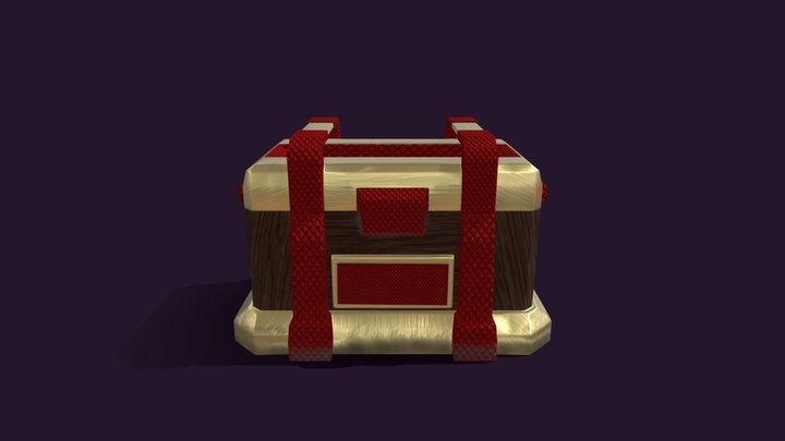Steampunk chest 3D Model