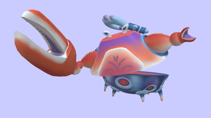 3D Final Boss Crab Nina De Laet 3D Model
