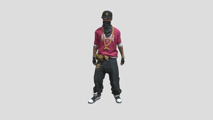 Hip-hop Bundle Free Fire 3D Model