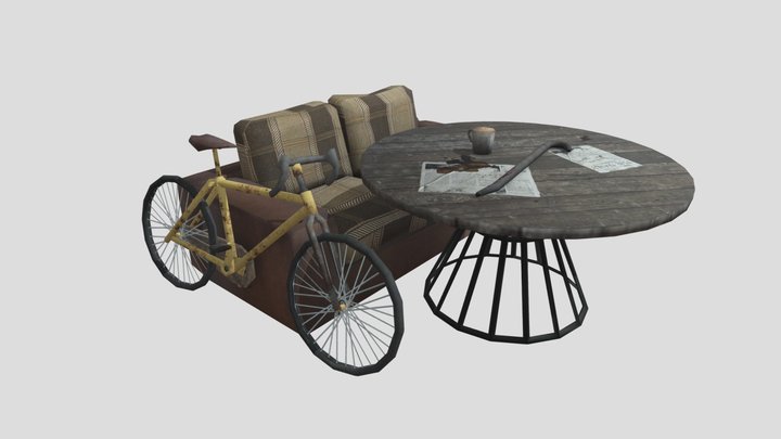 DAE 5 Finished props - Forest Loner 3D Model