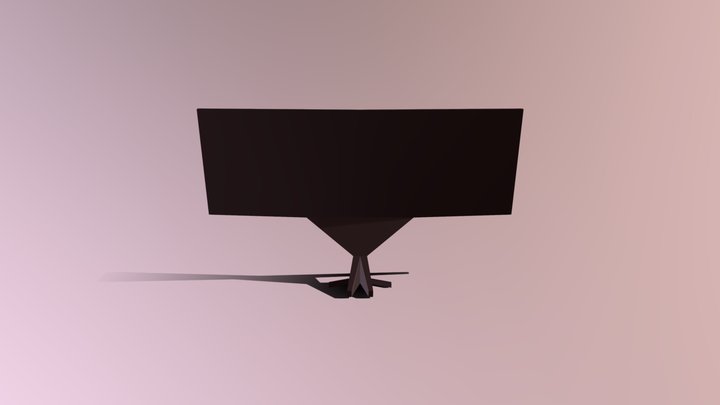 Own design of monitor 3D Model